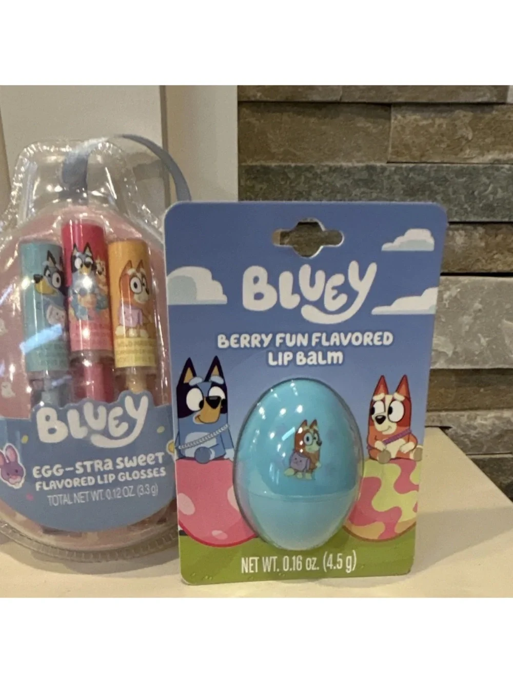 Bluey Assorted Flavors Lip Gloss & Lip Balm Sets Mixed Berry, Mango, Mint